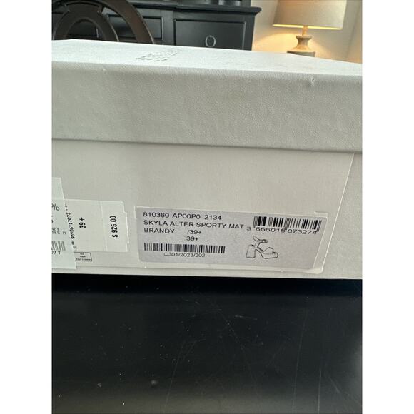 Stella McCartney Womens Skyla Alter Brown Platform Heels 39.5 Medium (MSRP $925) - Picture 6 of 6